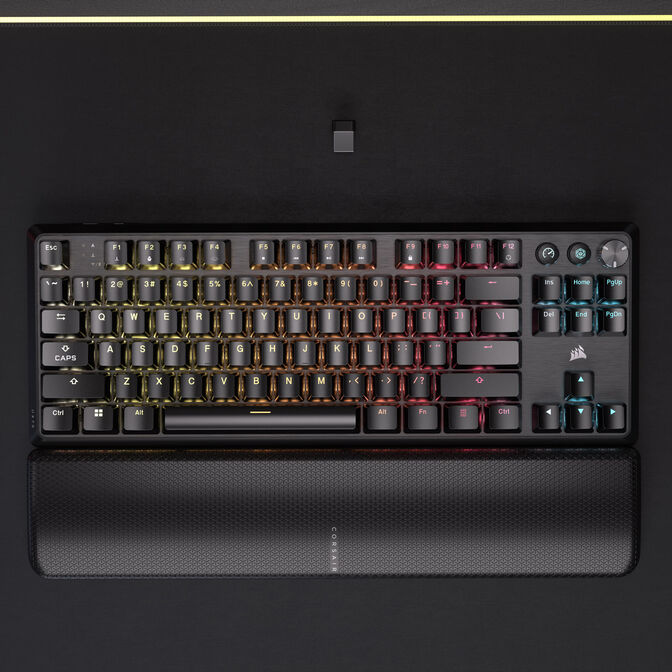 Corsair K70 CORE TKL WIRELESS RGB Gaming-Tastatur, mechanisch, ISO (DE), MLX RED Switch - schwarz image number 10