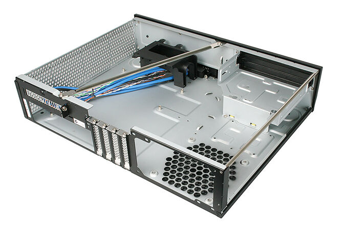 SilverStone SST-ML03B Milo HTPC Geh&auml;use - schwarz image number 3