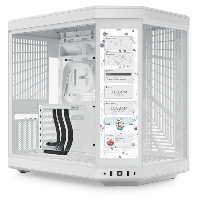 Hyte Y70 Touch PC Case, Mid Tower - White image number 0