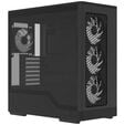 Aerocool D520A PC-Geh&auml;use, Midi-Tower, ATX, Tempered Glass, RGB - schwarz image number null