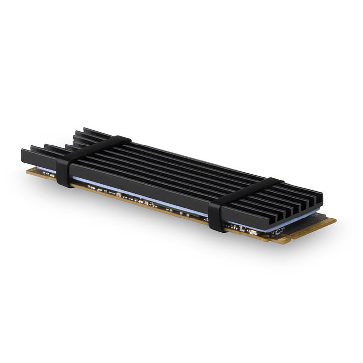 AXAGON CLR-M2L3 passive M.2 SSD heatsink - 2280, 3 mm height, aluminium, black image number 1