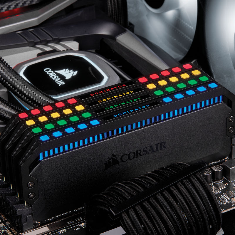 Corsair Dominator Platinum RGB DDR4-3200 RAM, CL16, XMP - 16 GB Dual-Kit,  schwarz