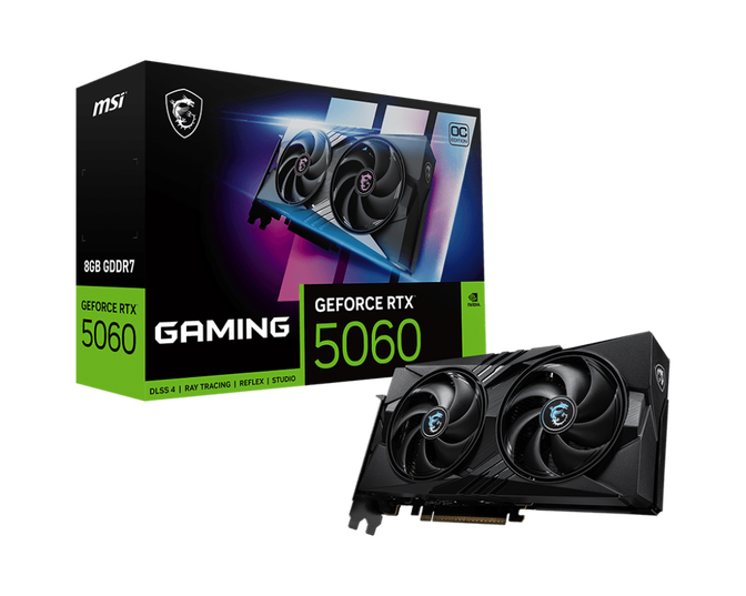 MSI GeForce RTX 5060 8G Gaming OC, 8192 MB GDDR7 image number 0