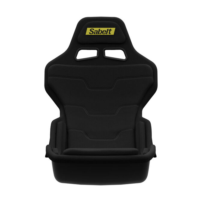 Sabelt SRP-1 Simracing-Sitz, Glasfaser-Schale, Formel-Design, gepolstert - deep black image number 2