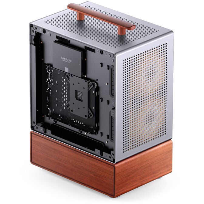Jonsbo T7 PC-Geh&auml;use, Midi-Tower, mATX, Tempered Glass - silber image number 5