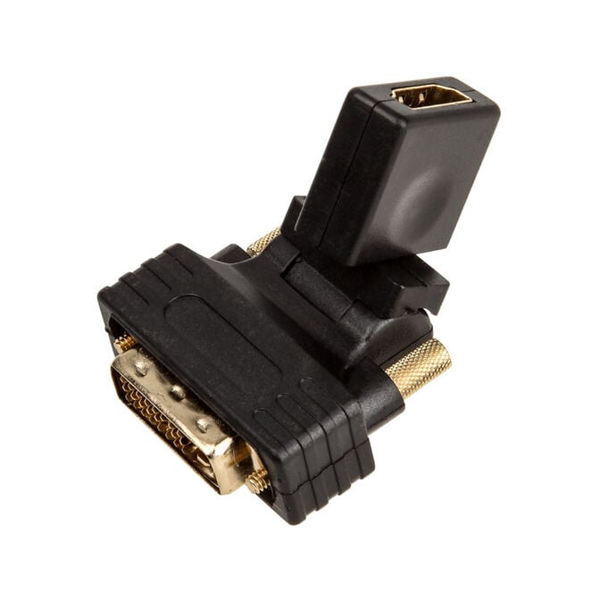 InLine HDMI-DVI Adapter, HDMI Buchse auf DVI Stecker, flexibler Winkel image number 2