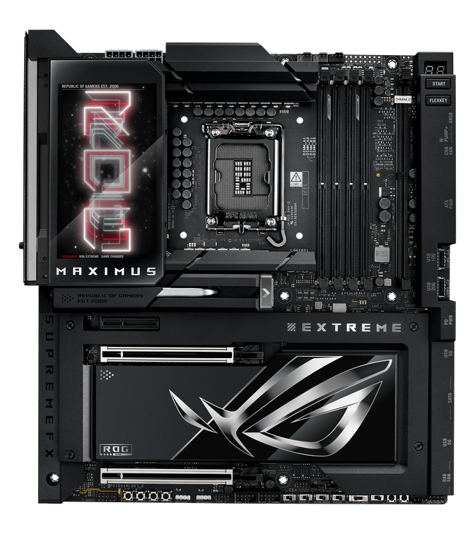 ASUS ROG Maximus Z890 EXTREME Mainboard, Sockel LGA 1851, Intel Z890, E-ATX, DDR5 image number 3