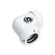 Bitspower Multi-Link Adapter 90 Degree 12mm OD to 12mm OD Hardtube - white image number null