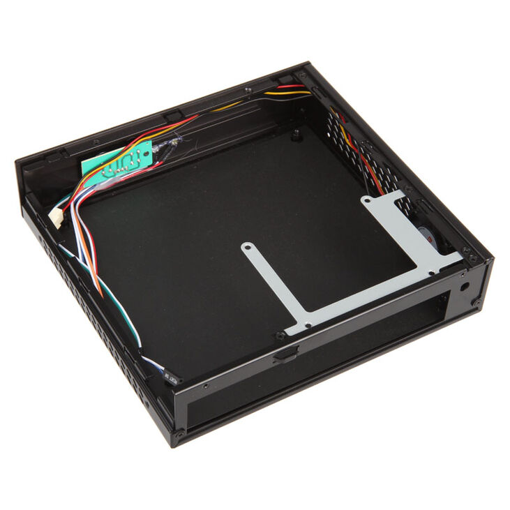 Akasa Cypher Thin-Mini-ITX Gehäuse inkl. 120W Netzteil, OEM - schwarz image number 2