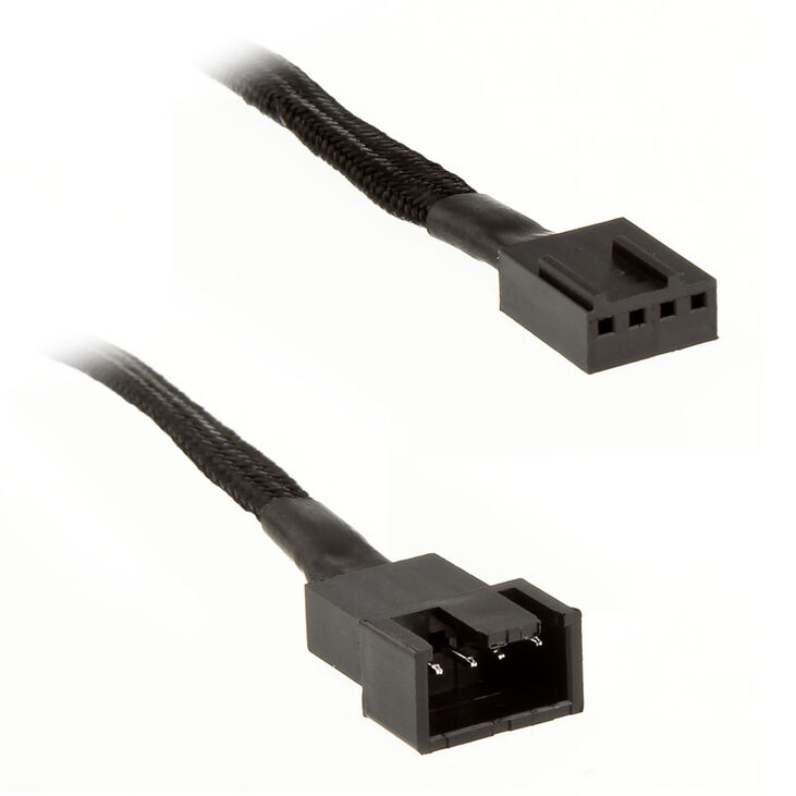 SilverStone PWM-Verlängerungskabel 30cm - schwarz image number 0