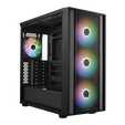 Cooler Master MasterBox 600 ARGB PC case, Mid Tower, E-ATX, RGB, Tempered Glass - black image number null