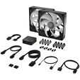 CORSAIR iCUE LINK RX140 MAX RGB PWM Fan - 2-Pack, 140mm, black image number null