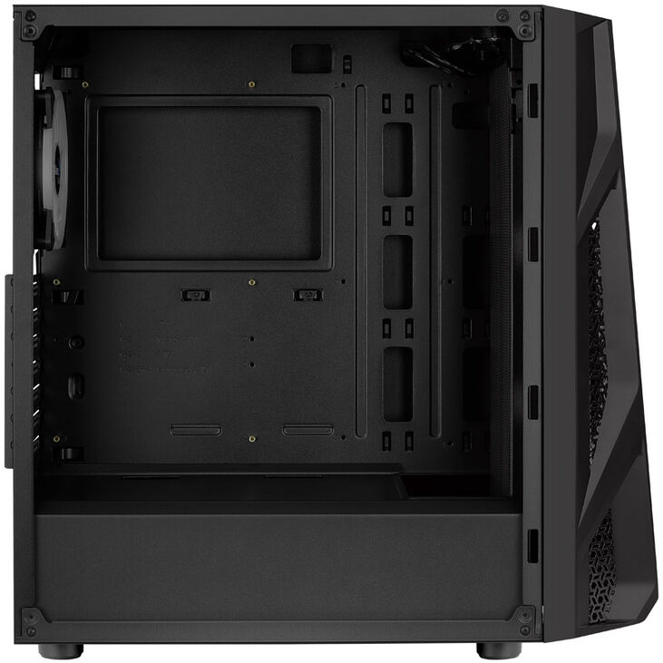 Aerocool NightHawk Duo Midi-Tower, Tempered Glass - schwarz image number 5