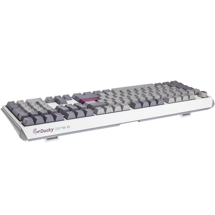 Ducky One 3 Mist Grey Gaming Tastatur, RGB LED - MX-Ergo-Clear (US) image number 2