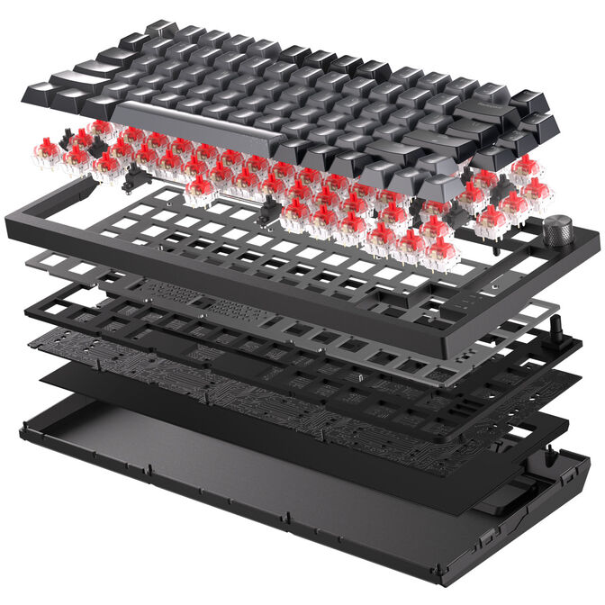 Corsair K65 Plus Wireless TKL Gaming Tastatur, TKL (75%), Corsair MLX Fusion &ndash; schwarz, ISO (DE) image number 9