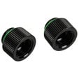 Bitspower Touchaqua Adapter straight G1/4 inch female to G1/4 inch female - 2 pack, 10mm, black image number null