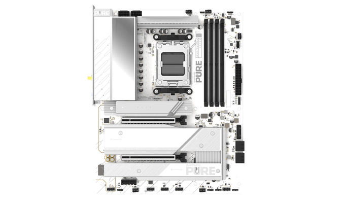 Sapphire Pure X870A WiFi7 Mainboard,  Sockel AM5, AMD X870, ATX, DDR5 image number 2
