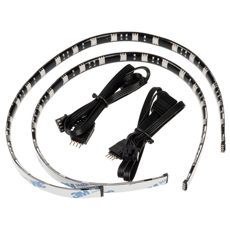 BitFenix Alchemy 2.0 Magnetic RGB-LED-Strip Kit - 2x 40cm, 2x 21 LEDs image number 4