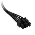 Corsair Premium Sleeved 6+2-Pin PCIe Cable, for Type 5 Power Supply - Black image number null