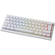 Ducky One X Mini Wireless Gaming Keyboard, inductive, hot swap, RGB - Ducky Inductive Switch, ISO (DE), white image number null