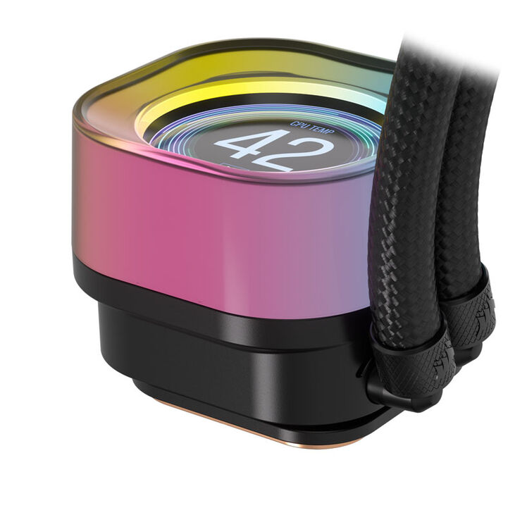 Corsair iCUE LINK H100i RGB LCD AiO Wasserkühlung - 240 mm, schwarz image number 6