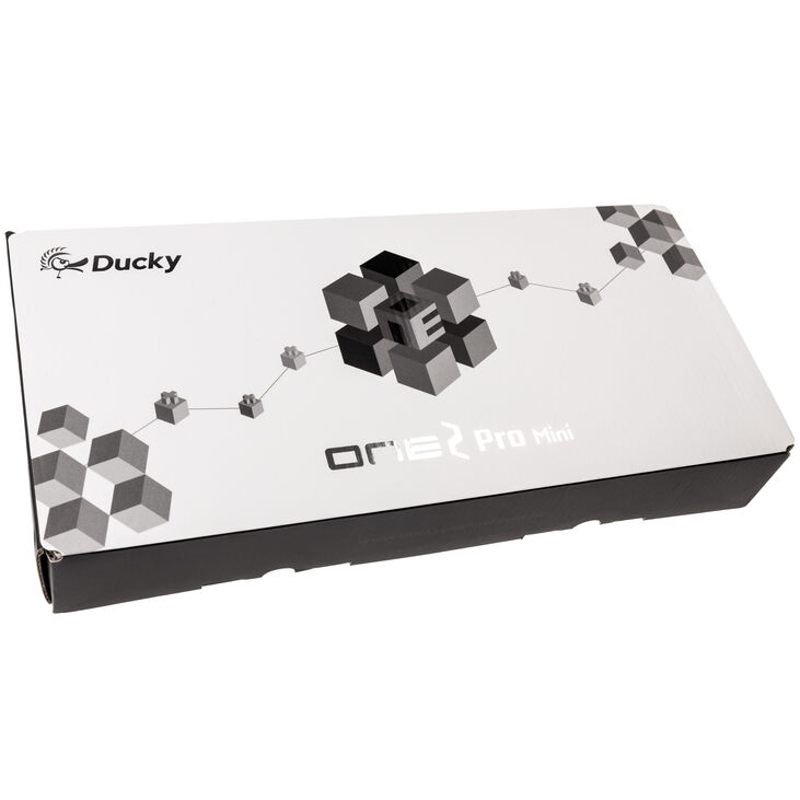 Ducky One 2 Pro Mini White Edition Gaming Tastatur, RGB LED - Cherry Blue image number 9