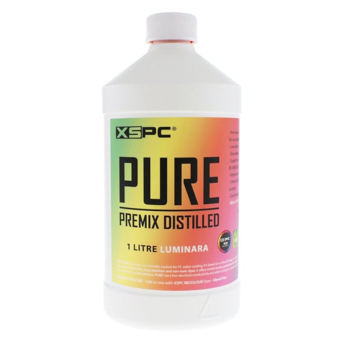 XSPC Pure K&uuml;hlmittel, 1 Liter Premix, RGB-Reaktiv - Luminara image number 0