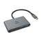 Akasa USB 4-in-1 Hub - 2x USB-C, 2x USB-A, Power Delivery, 18cm, silver