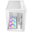 Antec C5 PC case, mid tower, ATX, RGB, tempered glass - white image number null