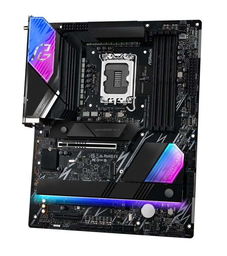 ASRock Z890 Lightning WiFi Mainboard, Sockel LGA 1851, Intel Z890, ATX, DDR5 image number 2