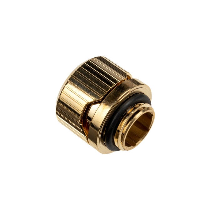 EK Water Blocks EK-Torque HDC 12 fitting straight G1/4 inch BSP to 12mm OD hard tube - gold image number 1