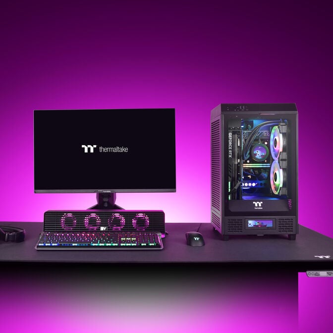 Thermaltake The Tower 200 PC-Geh&auml;use, Mini-Geh&auml;use, Mini-ITX, Tempered Glass - schwarz image number 1