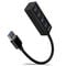 AXAGON HUE-M1A Superspeed USB-A Mini Hub, 4x USB 3.0 - 20cm, black