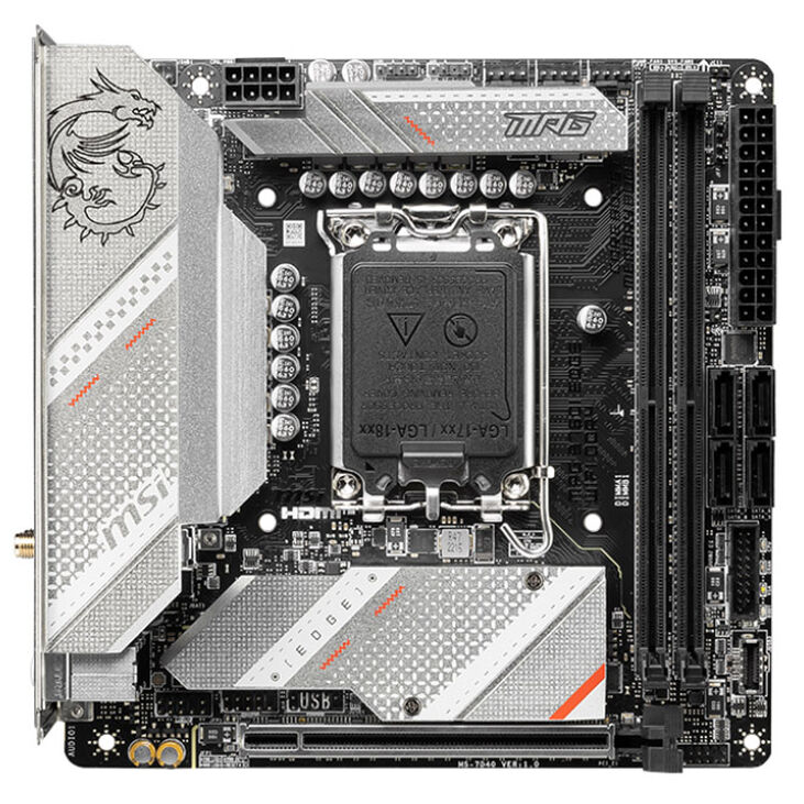 MSI B760I Edge WiFi, Sockel LGA 1700, Intel B760I, Mini-ITX - DDR5 image number 2
