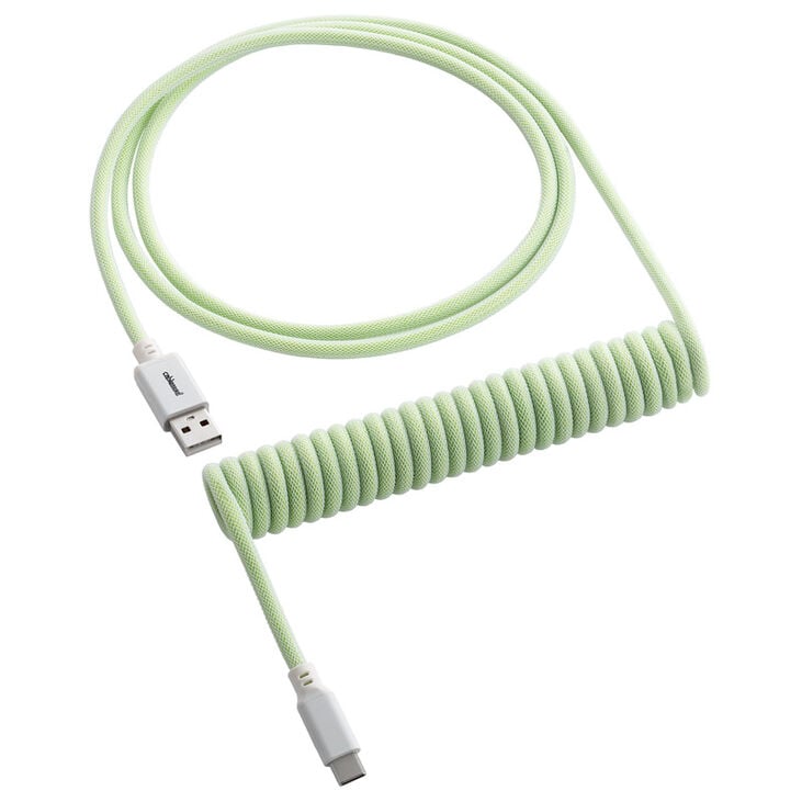 CableMod Classic Coiled Keyboard Cable USB-C zu USB Typ A, Lime Sorbet - 150cm image number 0