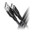 AXAGON BUCM-AM15AB USB-C to USB-A cable, 1.5m, USB 2.0, 3A, braided - black
