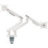 Alterzone Arm Duo USB Aluminium Monitorhalterung - weiß, 2x USB-Typ-A image number null