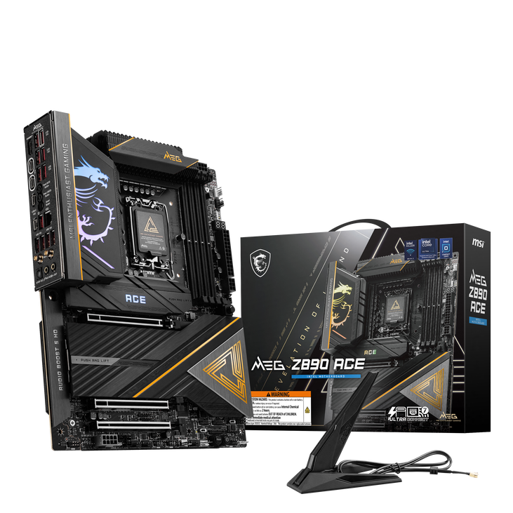 MSI MEG Z890 ACE motherboard, socket LGA 1851, Intel Z890, ATX, DDR5 image number 0