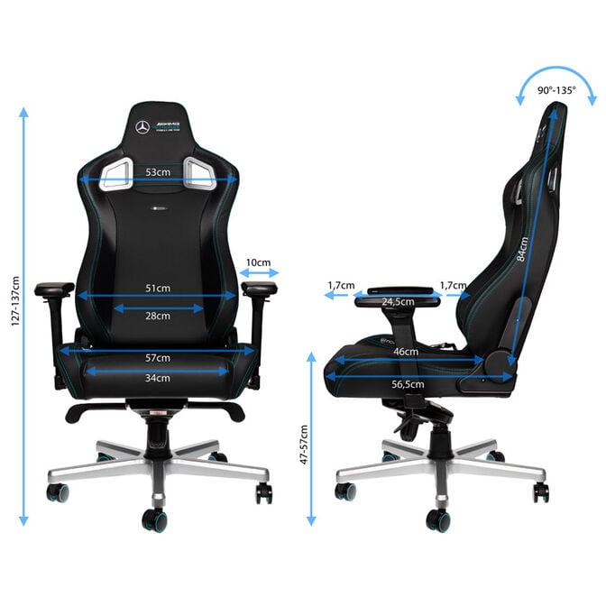 noblechairs EPIC Gaming Chair - Mercedes-AMG Petronas Formula One Team Edition image number 1