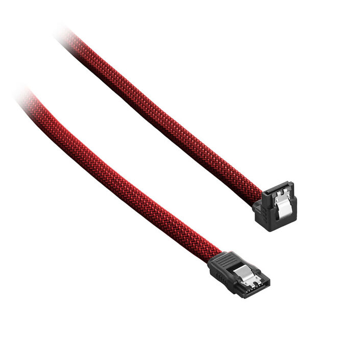 CableMod ModMesh Right Angle SATA 3 Cable 60cm - blood red image number 0