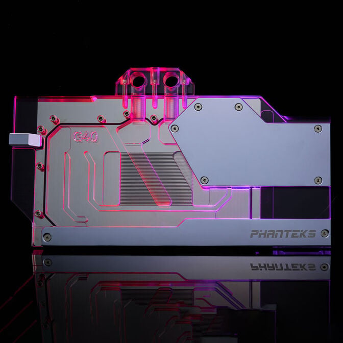 PHANTEKS Glacier G40 RTX 4090 Waterblock with Backplate for MSI, D-RGB - chrome image number 5