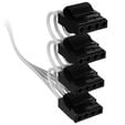 Corsair Premium Sleeved 4x 4-Pin Molex Cables, for Type-5 Power Supply - White image number null