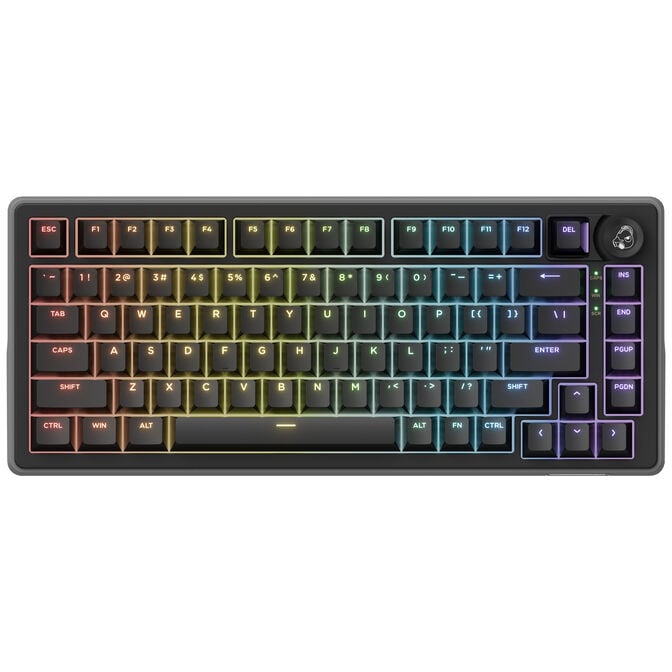 Ducky OK-HE-75 Gaming-Tastatur, Hall Effect, Haimu HE Switches, US-Layout - schwarz image number 0