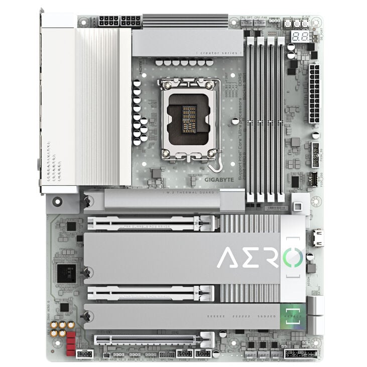 GIGABYTE Z890 AERO G Mainboard, Sockel LGA 1851, Intel Z890, ATX, DDR5 image number 2