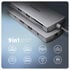 AXAGON HMC-8HLSA USB-C 3.2 Gen 1 hub, 3x USB-A + 4K/30Hz HDMI + SD/microSD, GLAN, Audio, PD 100W, 20cm USB-C cable image number null
