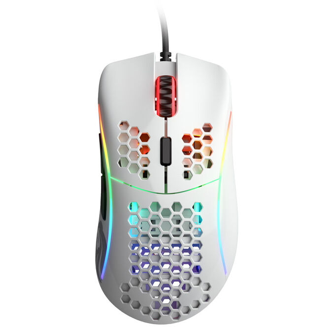 Glorious Model D Gaming Mouse - white, glossy + Grip Tape - black image number 2