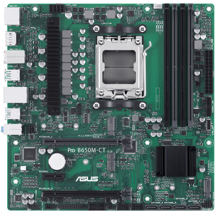 ASUS PRO B650M-CT-CSM, AMD B650 Mainboard, Sockel AM5, DDR5 image number 2