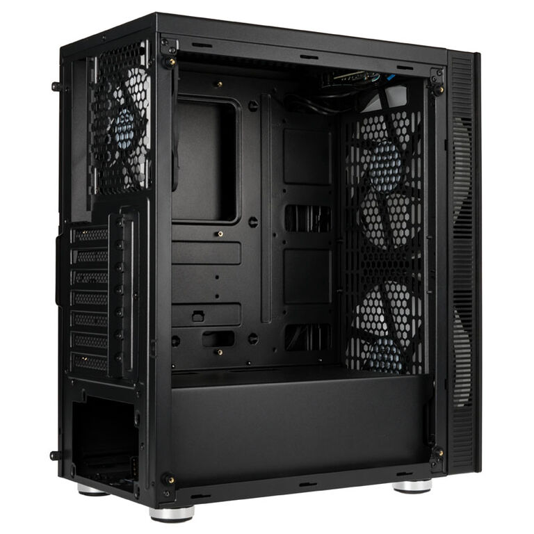Aerocool Python RGB Midi-Tower, Tempered Glass - schwarz