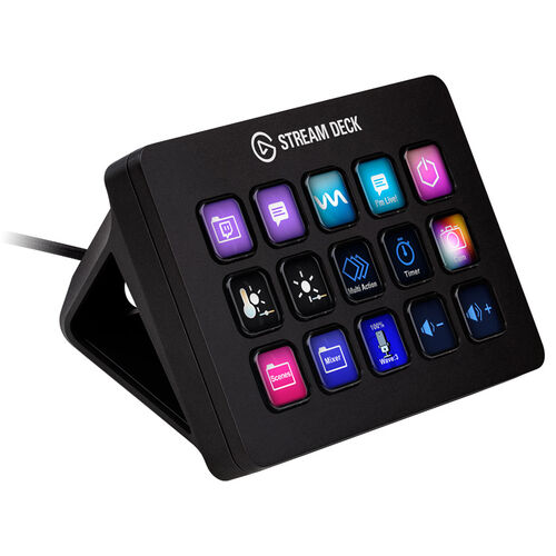 Elgato stream deck mk.2 interfaz táctil de control 15 teclas lcd