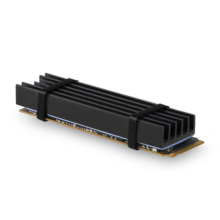 AXAGON CLR-M2L10 passiver M.2-SSD-Kühlkörper - 2280, 10 mm Höhe, Aluminium, schwarz image number 1